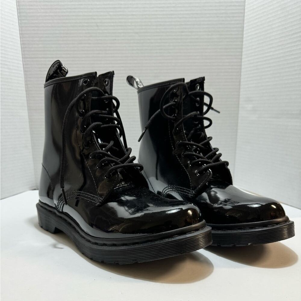 Dr Martens 1460 black patent‎ leather boots sz 8